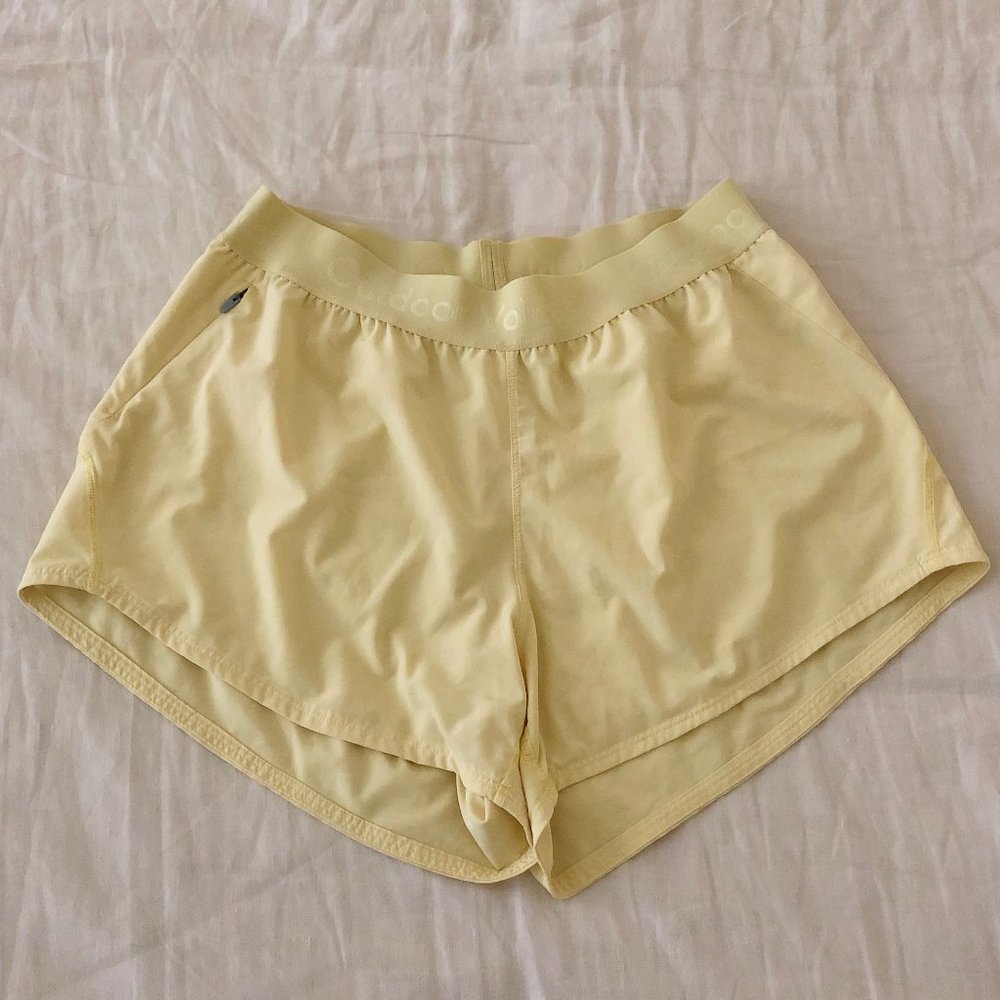 outdoor voices | yellow relay shorts